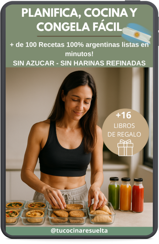 PLANIFICA, COCINA Y CONGELA FACIL + 16 LIBROS DE REGALO