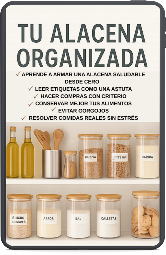 TU ALACENA ORGANIZADA : Aprendé a organizar tu alacena de manera práctica y saludable, con tips de conservación y compras inteligentes.
