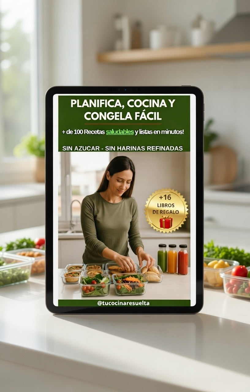 PLANIFICA, COCINA Y CONGELA FACIL + 16 LIBROS DE REGALO